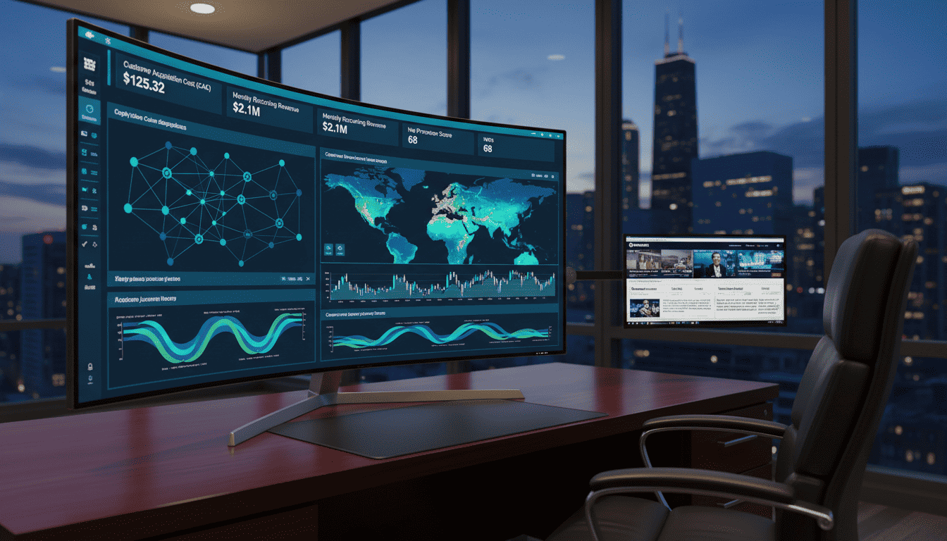 Business intelligence dashboard with predictive analytics and workforce insights